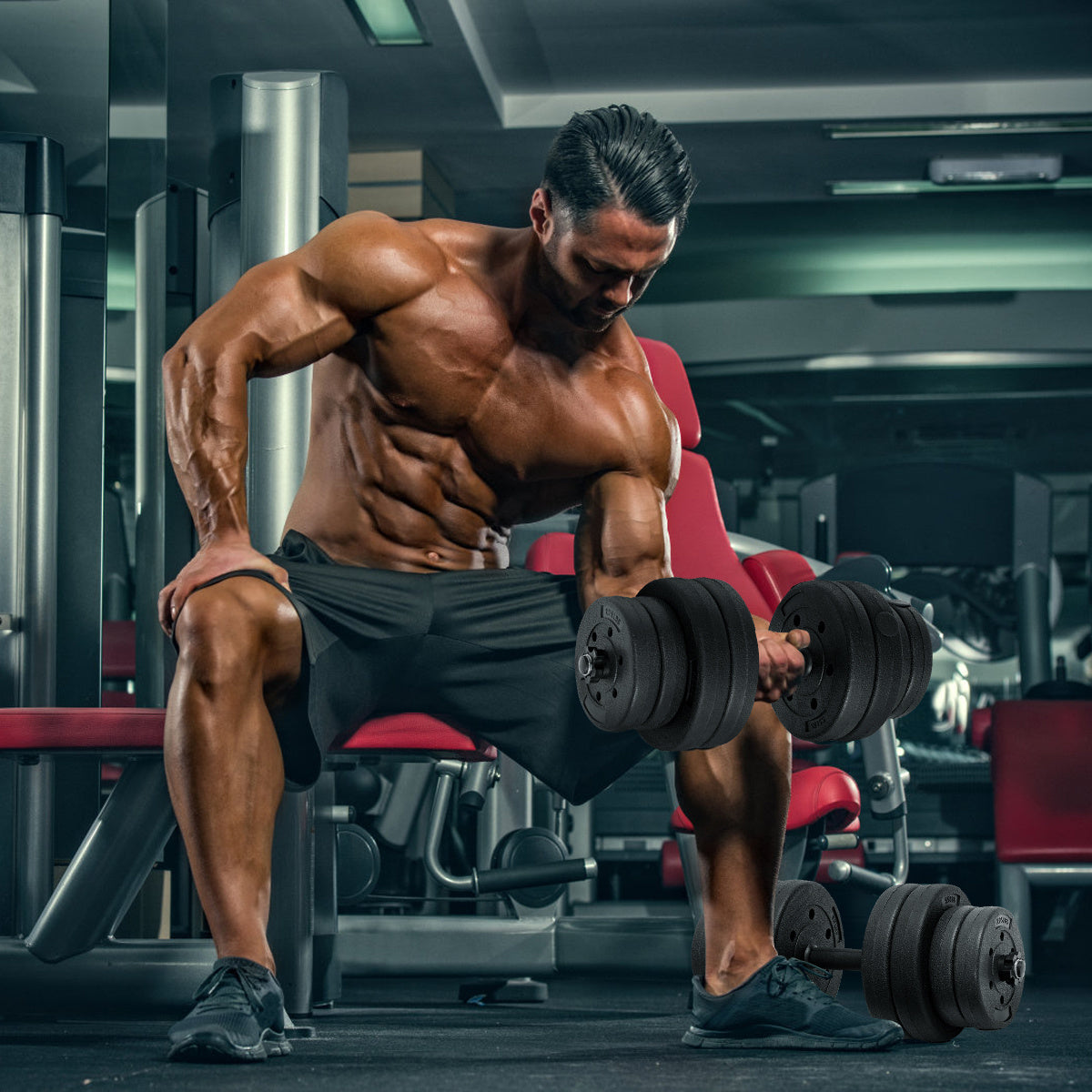 Coast Dumbbell Set 2-in-1 - Krachttraining - 16 Gewicht Schijven