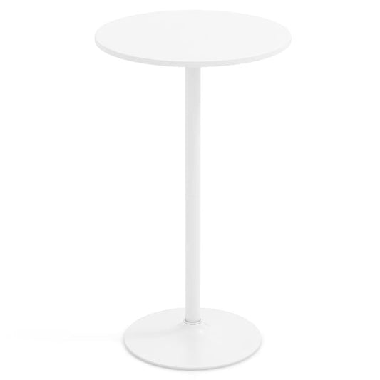 Coast Bistrotafel 2-in-1 – Verstelbare Bartafel en Salontafel Ø60 cm – Wit
