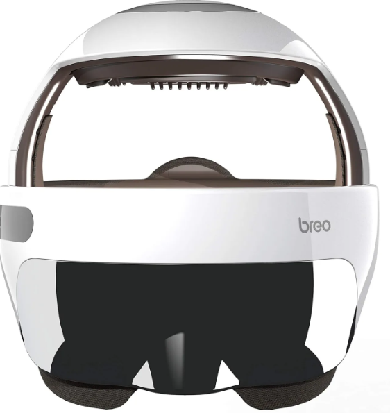 Breo iDream5s Elektrische Hoofdmassager - Wit - Oog- & Nekmassage met Warmte