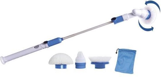 MediaShop Reinigingsborstel Hurricane Spin Scrubber, turquoise, 7 stuks