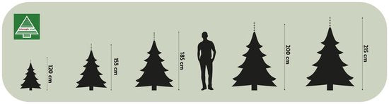Triumph Tree Sherwood Deluxe Kunstkerstboom - 615 takken - H120 x Ø94 cm - Groen