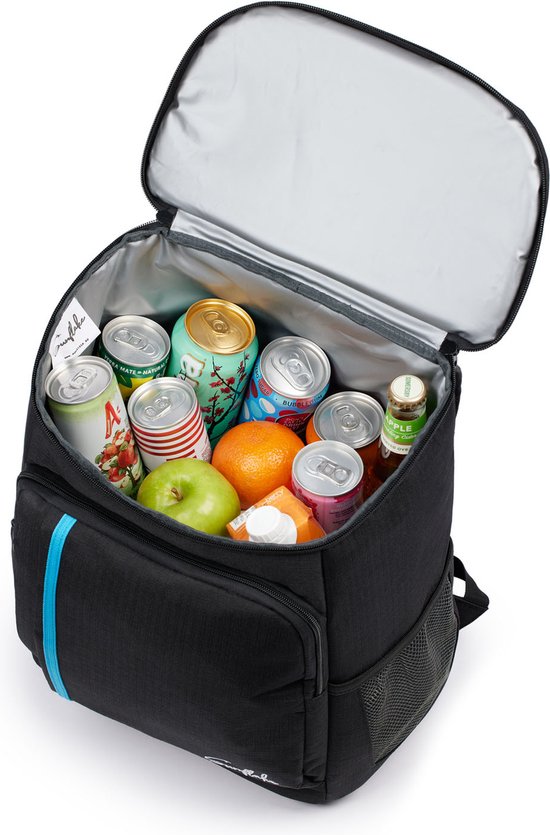 Koeltas Rugzak 20 liter - Compacte Geïsoleerde Koelrugtas - Backpack Lichtgewicht Koelrugzak - Zwart - Sunflake