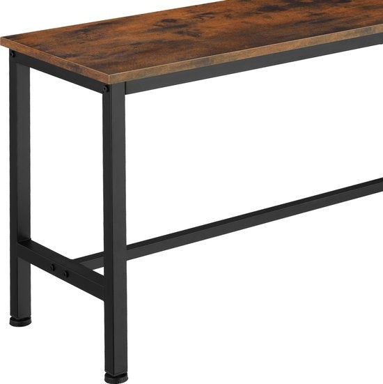 tectake - 2 Zitbanken Fairfield industrieel donkerbruin - 404547