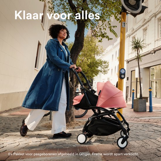 Stokke YOYO 0+ Newborn Pack, Aqua - Inclusief matras, uitschuifbare luifel en vijfpuntsgordel - Vereist YOYO-frame (apart verkrijgbaar)