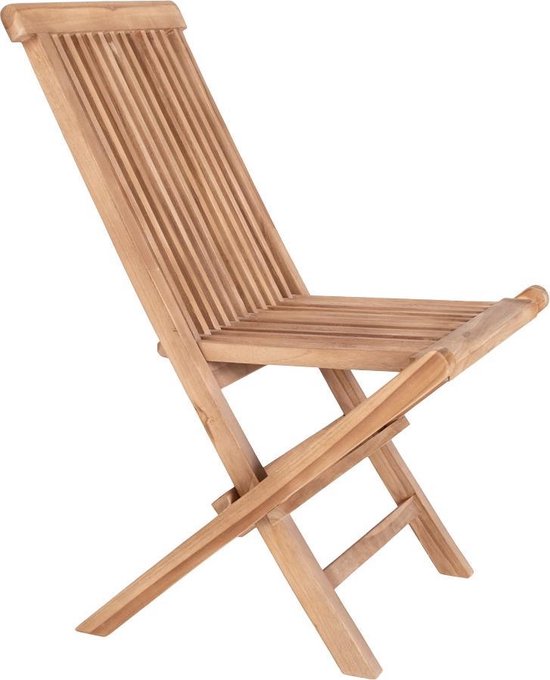 House Nordic Tuinstoel - Set van 2 - Max. 120 kg - Teakhout - 62 x 46 x 89 cm