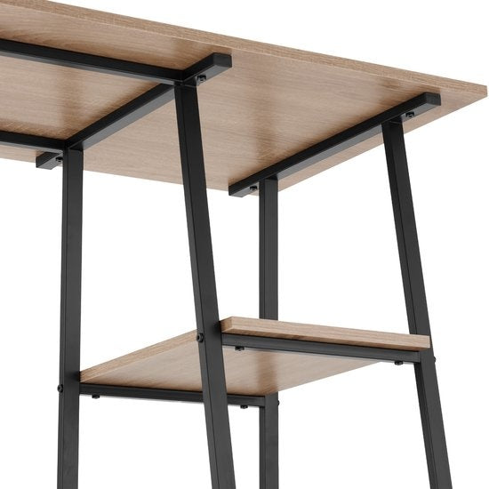 tectake® - Bureau Paisley 120x50x73,5cm - indrustrieel - lichtbruin - 404697