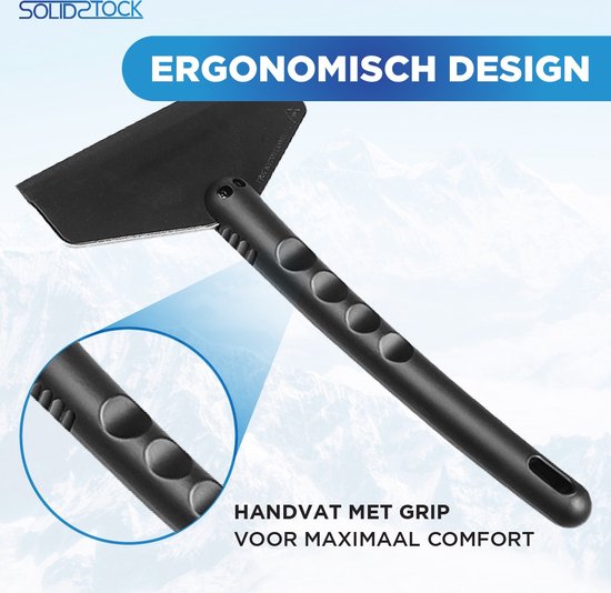 SolidStock IJskrabber Auto - Extra breed - Raamkrabber - Ergonomisch Design