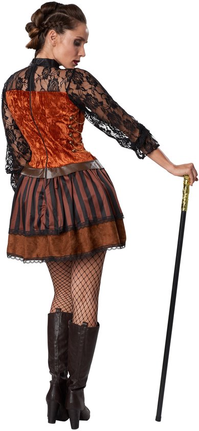 dressforfun - Steampunk gravin M - verkleedkleding kostuum halloween verkleden feestkleding carnavalskleding carnaval feestkledij partykleding - 302311