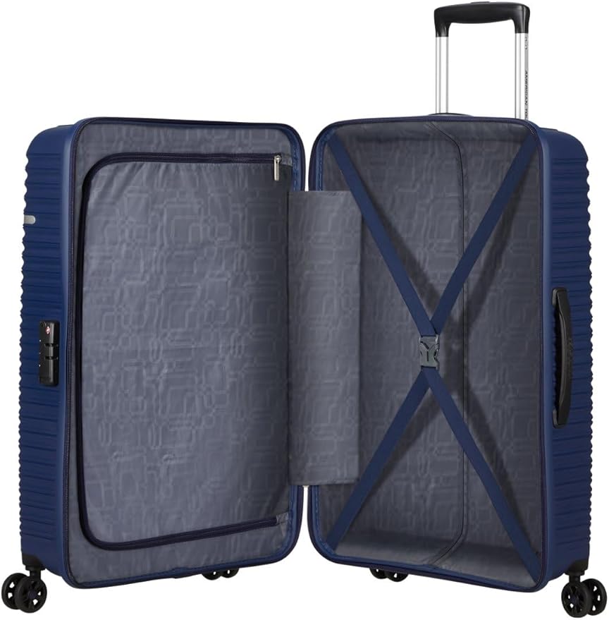 American Tourister kofferset - 3 delig Liftoff set - handbagage + M/L - Midnight blue