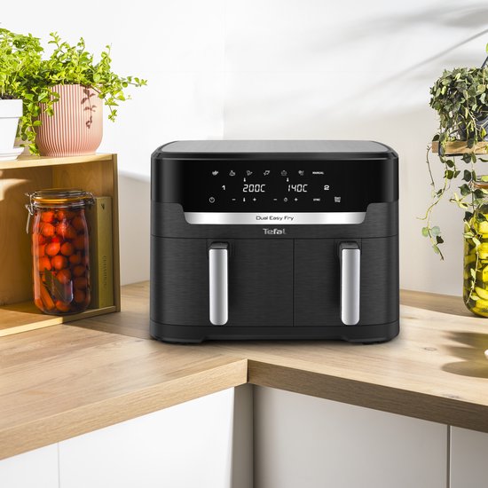 Tefal Easy Fry Dual XXL EY9428 - Dubbele Airfryer XXL - 11L - Lades 6.5L & 4.5L - 7 Programma's - Voor 8-10 Personen
