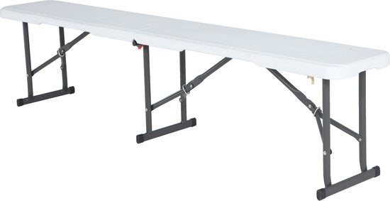 Lifetime - Bank inklapbaar - Kunststof - 180 cm - wit