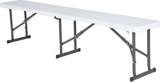 Lifetime - Bank inklapbaar - Kunststof - 180 cm - wit