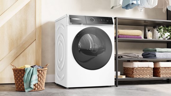 Bosch WRB247D0FG - Serie 8 - Wasdroger - Warmtepompdroger - 9 kg - Energielabel A - Zelfreinigende condensor Blijvend energiezuinig - Air Max Dry: perfecte droogresultaten en laag energieverbruik.
