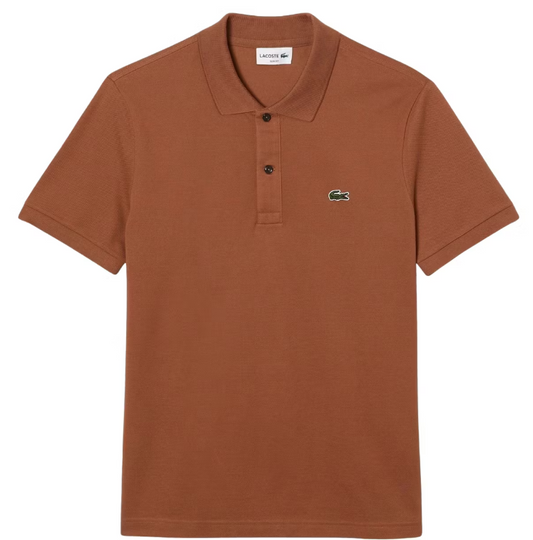 Lacoste Petit Piqué Polo Slim Fit – Bruin – Maat 4XL