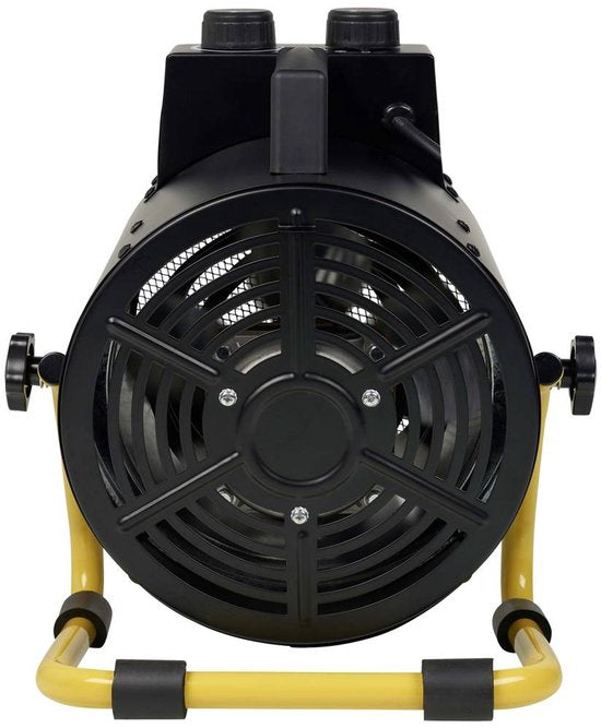 Tristar KA-5061 Industriële Kachel - 1500 W - 3000 W - 3 Standen - Regelbare Thermostaat - IPX4 Spatwaterdicht - Zwart/Geel