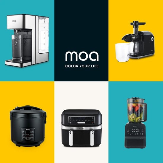 MOA Multicooker - 5L - 700W - rijstcooker - Slowcooker - Zwart - MC10DB
