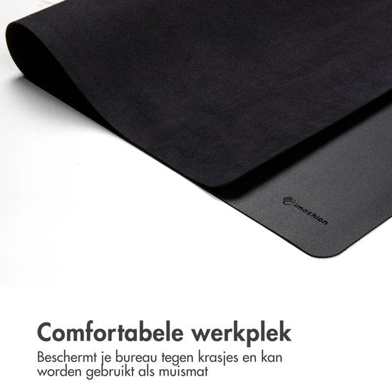 imoshion Verwarmde Bureau Onderlegger - 90 x 45 cm - 3 Standen - 40 tot 60 Graden - Verwarmde Muismat XXL - Bureau Accessoires - Antislip Muismat XXL - Zwart