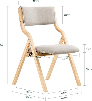 SoBuy Klapstoel comfortbal - Met zacht kussen - Max. 90 kg - Grijs