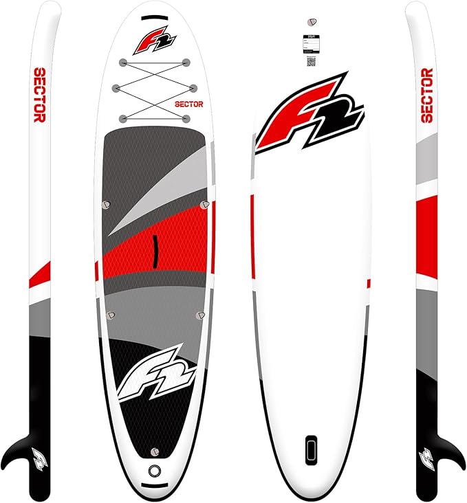 F2 Sector Red SUP Board Limited Edition 2024 – Opblaasbaar Allround Paddle Board met Kajakzitje – 372 cm