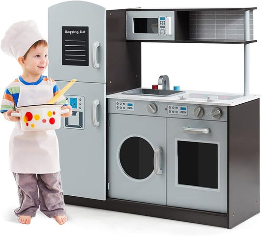 Coast Children's Play Kitchen met gootsteen en tap & fornuis met klikgeluiden