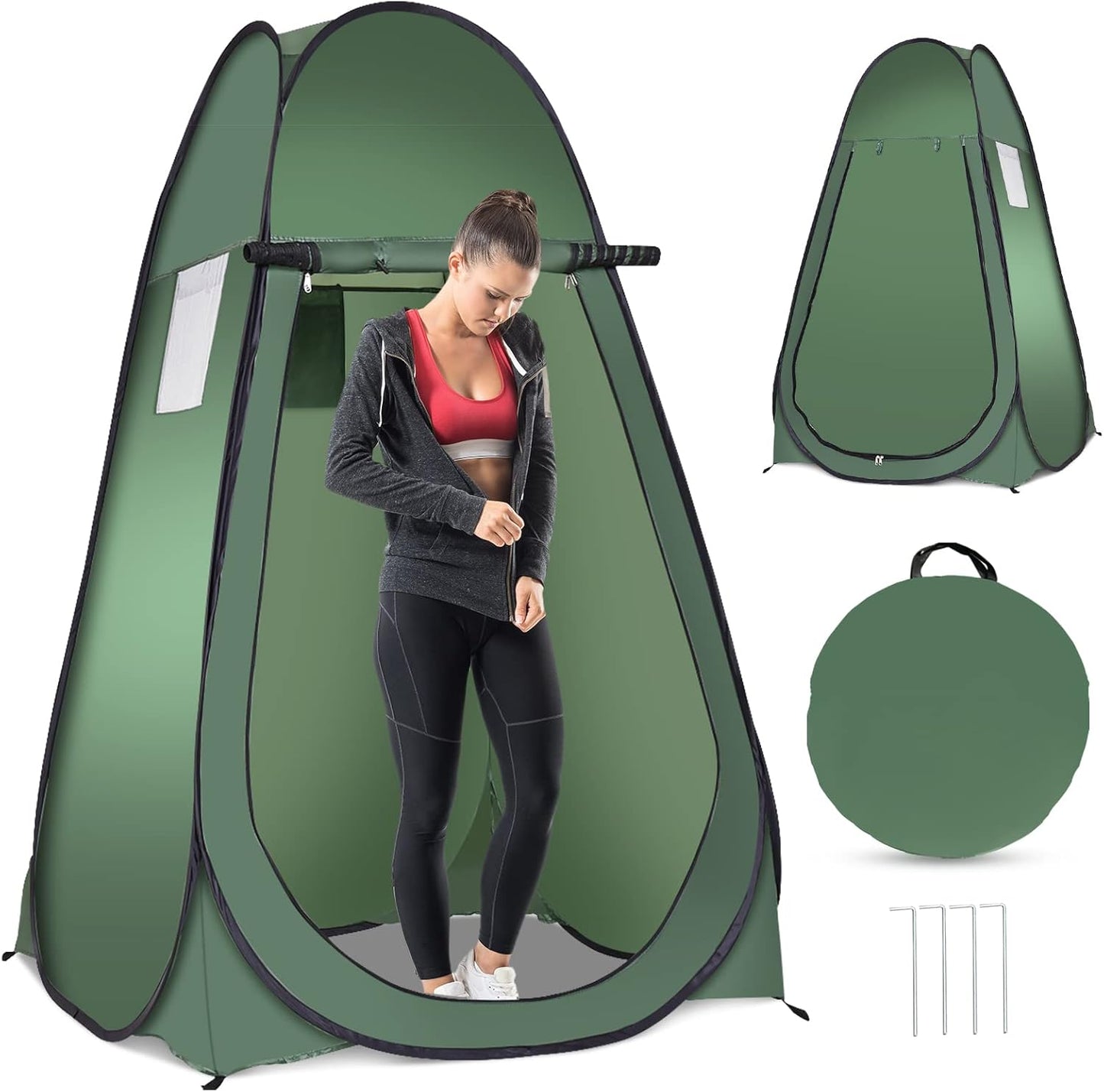 Coast Strand Douche Tent Kleedkamer Tent Toilet Tent Zijtent Grote Tent Huisje Vouw-Groen