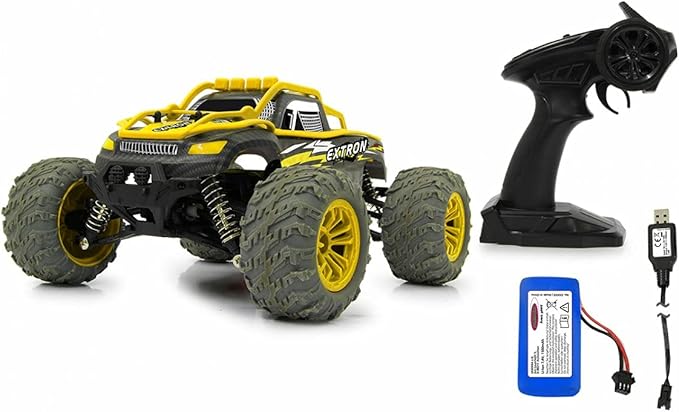 Jamara - Extron Junior Truggy - 4WD High-Speed RC Auto - Schaal 1:14 - Kunststof - Geel/Grijs