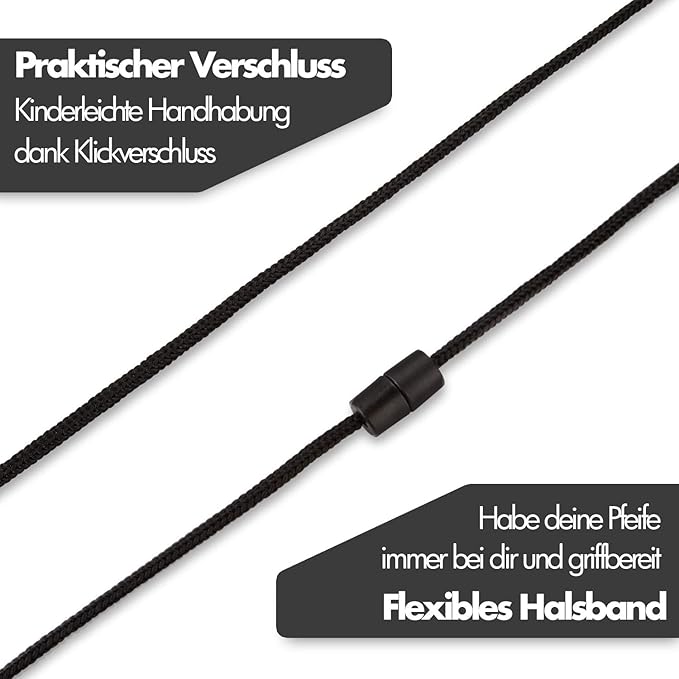 Fluitje - Fluitje met innovatieve [AirSpin] bal I Scheidsrechtersfluitje I Signaalfluitje I Fluitje I Fluitje voor noodgevallen I Fluitje voor sportlessen I Fluitje voor kinderen