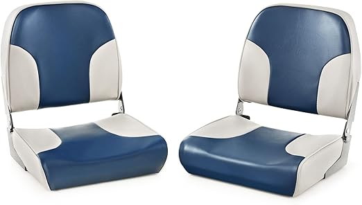 Coast Bootstoelen – Set van 2 – Opvouwbaar – Lage Rugleuning – Blauw