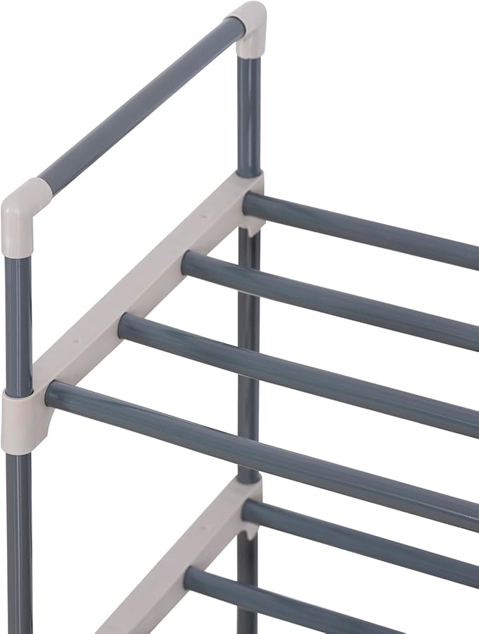 WOLTU SR0006 schoenenrek - 3 lagen - beige en grijs - 92 x 30 x 54 cm