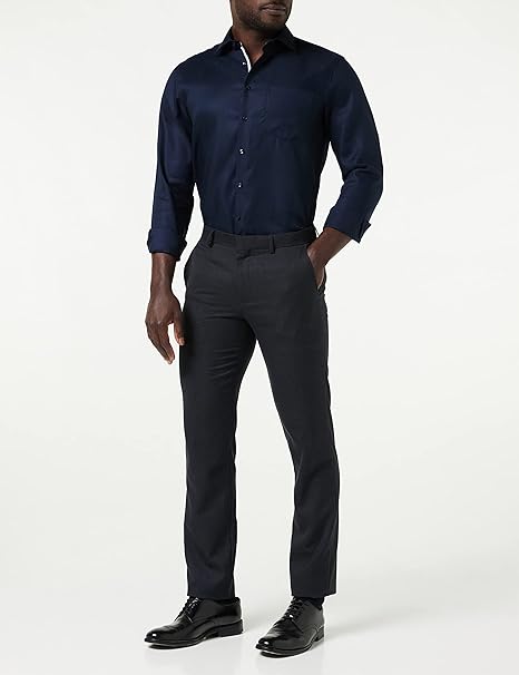 Seidensticker - 665 Business Shirt SF Spread Kent Patch12 - maat 41 - Navy