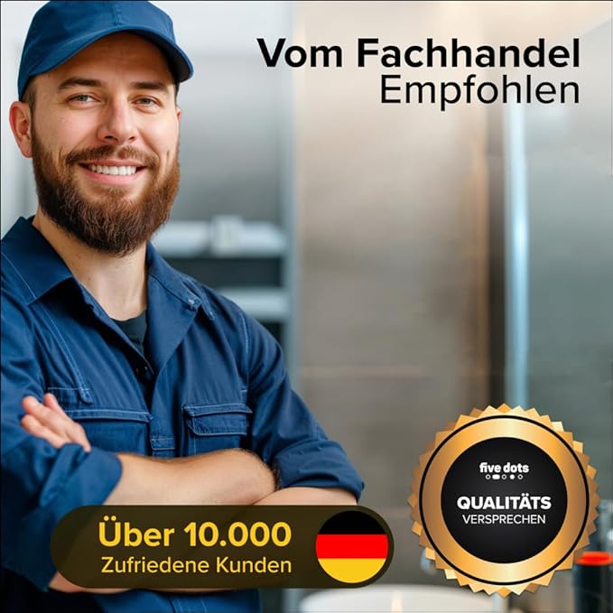 Five Dots Doucheafdichting 8 mm NIEUW2025 – Douchedeurafdichting – 100% Dicht – Onderkant Douchecabine