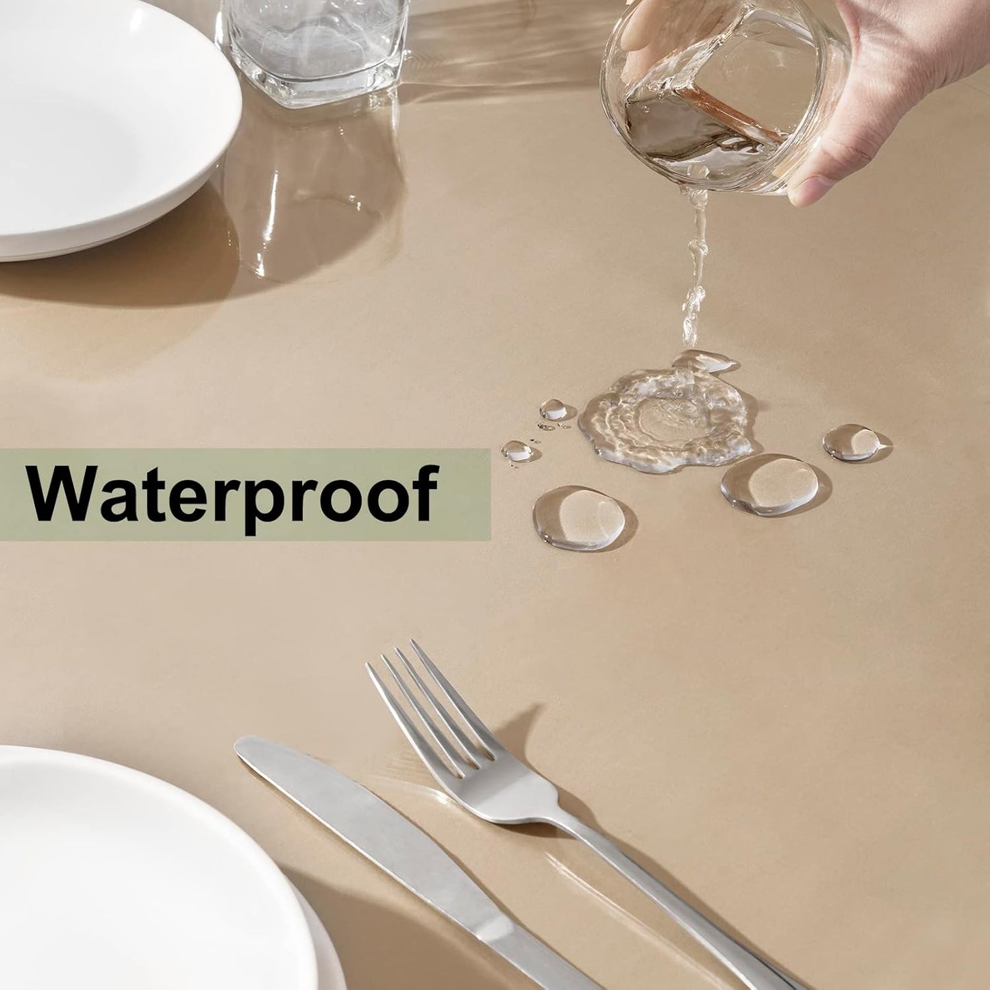 WOLTU Transparante tafelbeschermfolie - PVC tafelkleed - 2 mm dik - 100 x 180 cm rechthoek - waterdicht