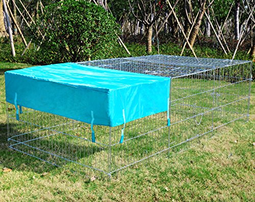 EUGAD Recinto Libero Konijnenren – Gegalvaniseerd Metaal – 180 x 120 x 60 cm