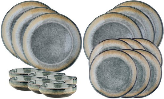Service Les Essentiels GENESIS - 18 stuks - Aarde