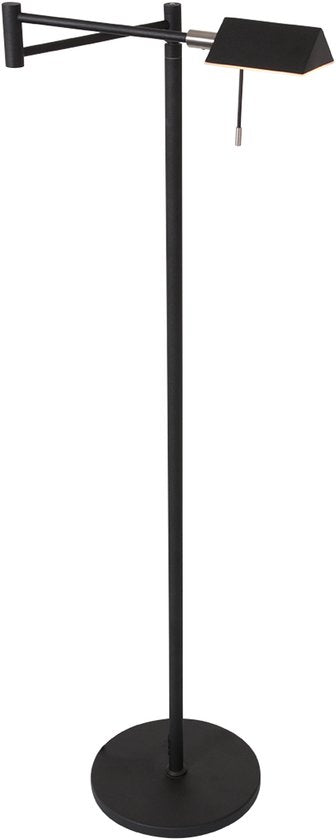 Steinhauer - vloerlamp - Retina - zwart - glas metaal - design lamp - LED - 3083ZW