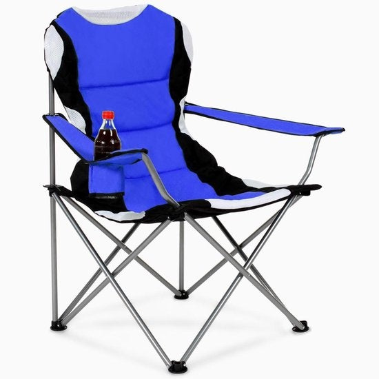 Tectake Stoel Basic Campingstoel - Blauw;Zwart