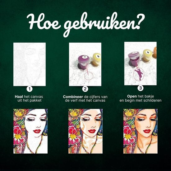 Rubye® Schilderen Op Nummer Volwassenen – Vlinders – Inclusief Penselen – Canvas Schildersdoek – Kleuren op Nummer – 40x50cm