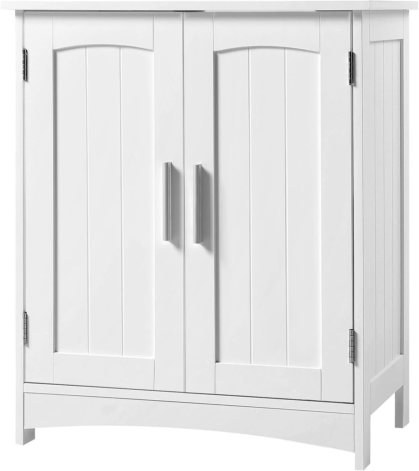 Eugad Wastafelonderkast wit - badkamerkast met deuren en verstelbare plank - 50 x 30 x 60 cm