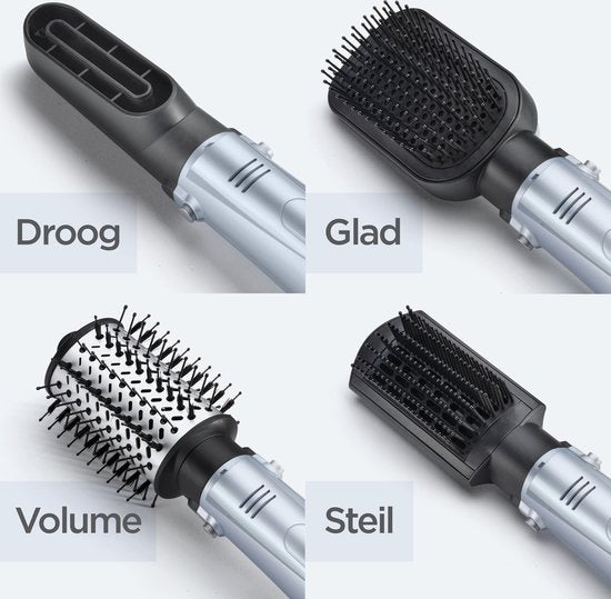 BaByliss Hydro Fusion 4 in 1 Föhnborstel AS774E - 1000W - Dubbel ionisch systeem - Multistyler met 4 opzetkoppen - Coolshot