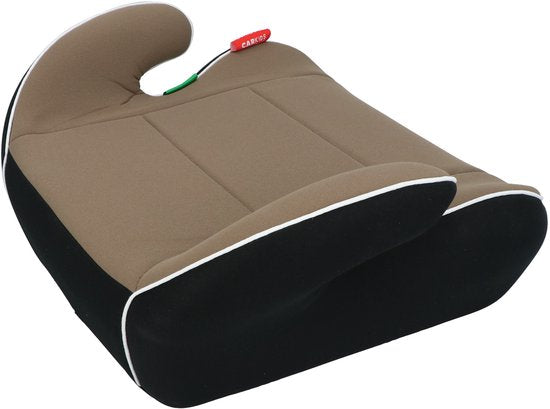 Carkids I-Size Zitverhoger Sam - Voldoet aan I-Size R-129 Norm - Voor Kinderen van 125-150cm – Afneembare & wasbare hoes - Flexibele installatie - Taupe/Zwart