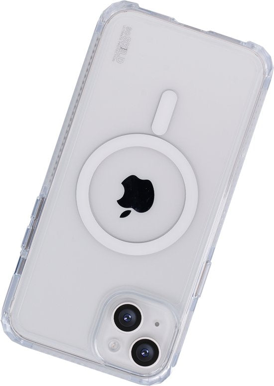 SoSkild Hoesje iPhone 15 Plus MagSafe - Defend Heavy Impact Case - Doorzichtig Magnetisch Magsafe Hoesje - Transparant