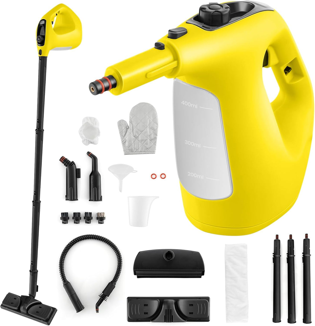 Coast ES10287DE-GR Stoomreiniger - 1500 watt - Geel - 33x13x24,5 cm