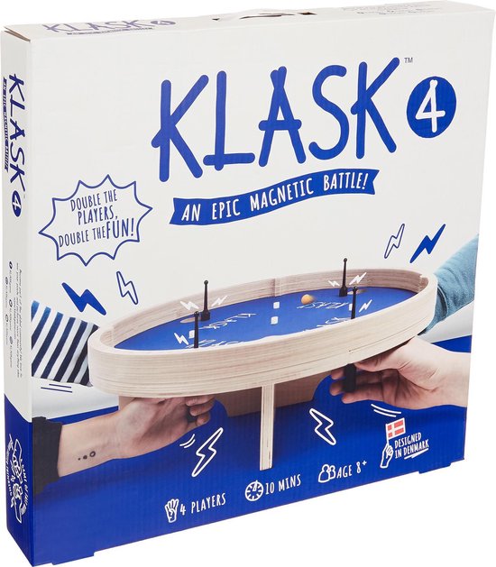 Klask 4 spelers bordspel - Magnetisch spel - Bordspellen Volwassenen en Kinderen
