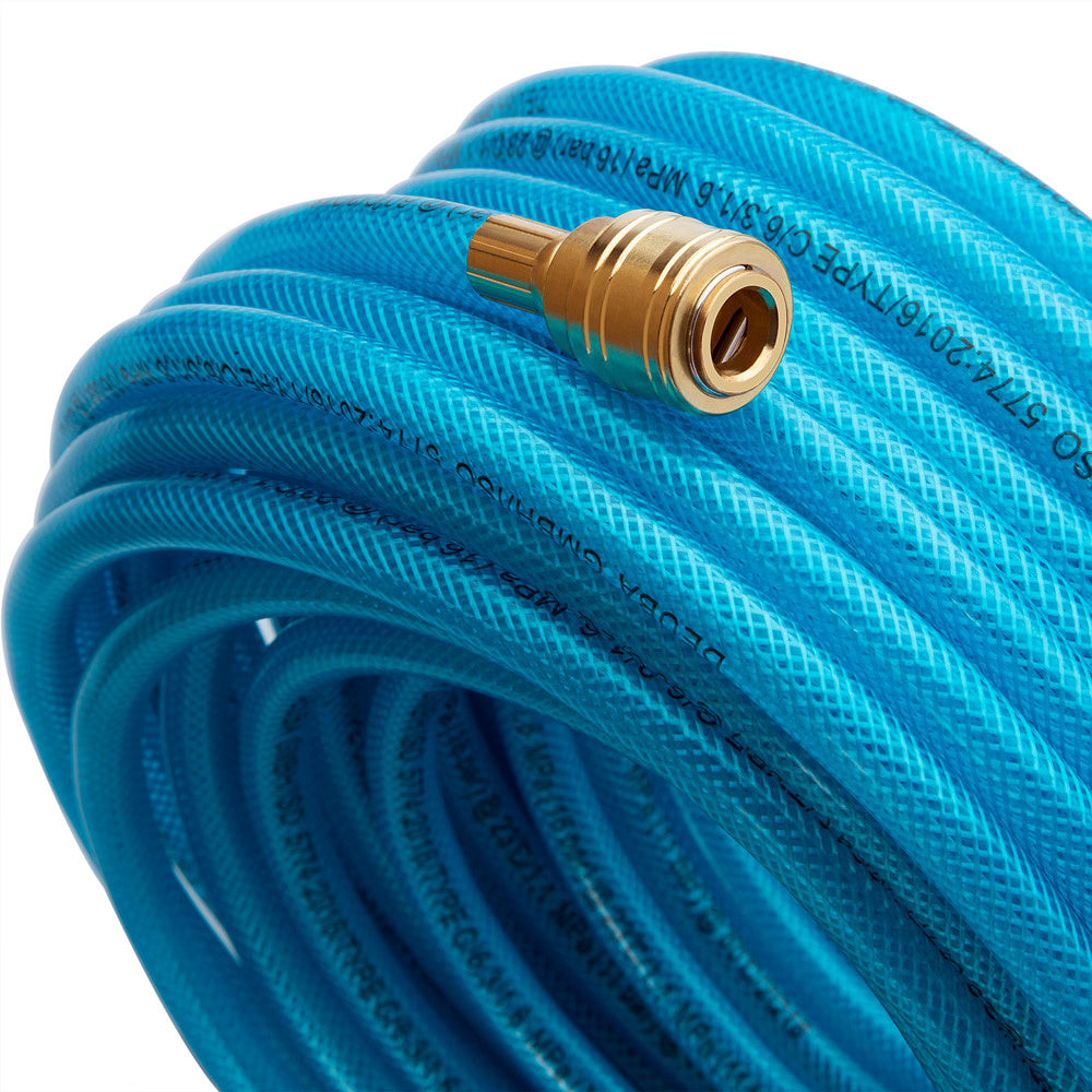 Deuba Persluchtslang 30m 15bar – Snelkoppeling 1/4-Aansluiting - Pvc
