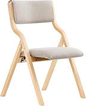 SoBuy Klapstoel comfortbal - Met zacht kussen - Max. 90 kg - Grijs