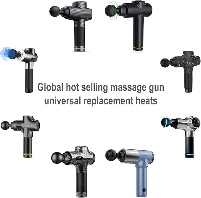 Opzetstukken Zeegma massagegun - 12 Stuks