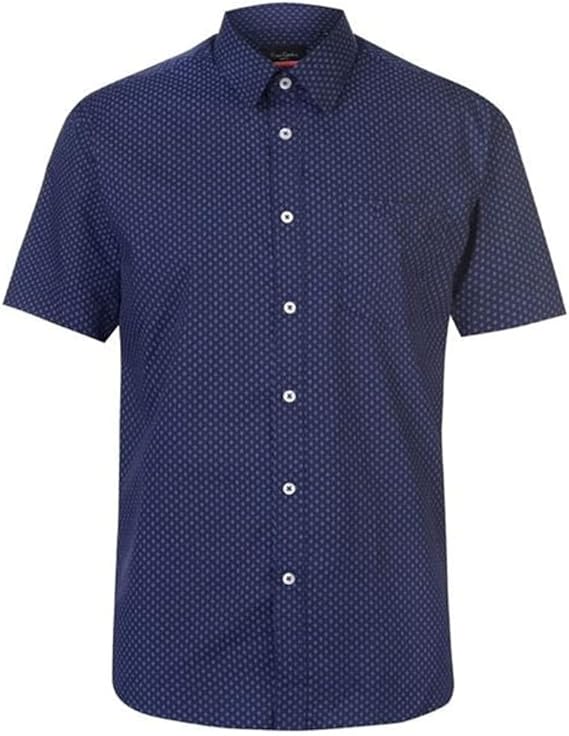 Pierre Cardin - Shirt short sleeves - Navy/White - Maat L