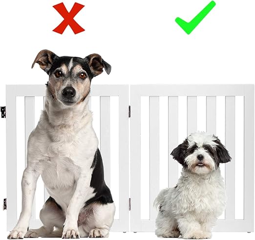 Coast Honden Afsluitrooster - 2 Opvouwbare Panelen - 50 x 1,5 x 60 cm - MDF - Wit