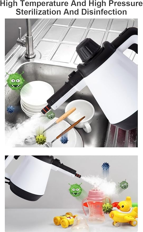 ETLIFE Steam Cleaner, 1200 W, 3 Bar Steam Pressure, 400ml Capacity Wit