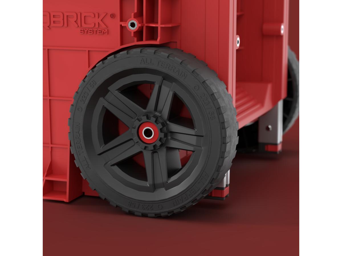 Qbrick Pro Cart 2.0 Plus - Compact en Duurzaam - Rood
